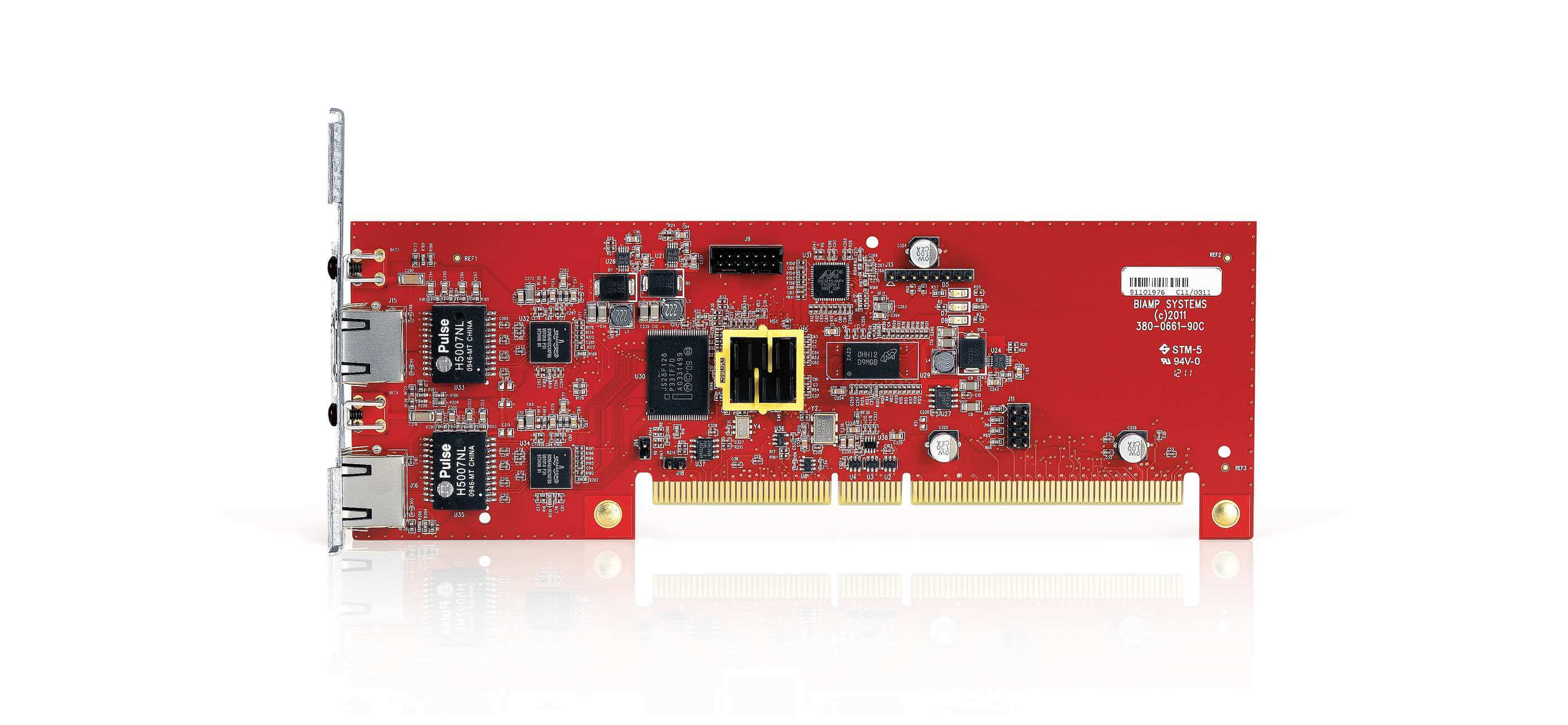 Biamp AVB-1 Tarjeta de red AVB capaz de transmitir hasta 420x 420 canales.